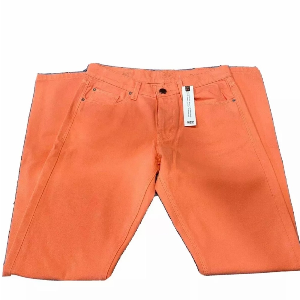 DL 1961 Men’s Orange Russell Slim Straight